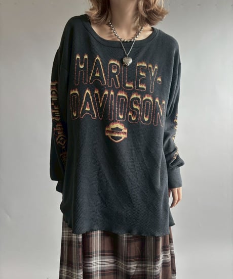 【USED】 HARLEY DAVIDSON Thermal L/S T-shirt / 251004-011