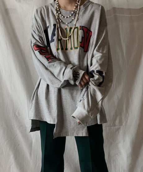 【RE;CIRCLE】 RE Patchwork L/S T-shirt①/210414-024