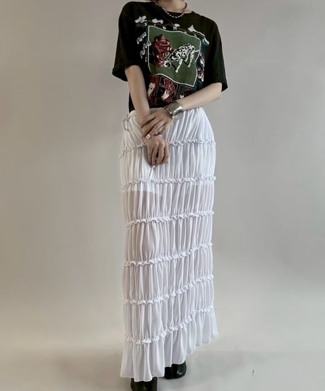 【USED】 Sheer Long Skirt/ 250621-005