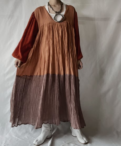 【RE;CIRCLE】  RE Indy Cotton L/S One-piece/20210819-050