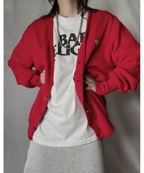 【USED】 LACOSTE Acrylic Knit Cardigan  ⑪ / 220111-016