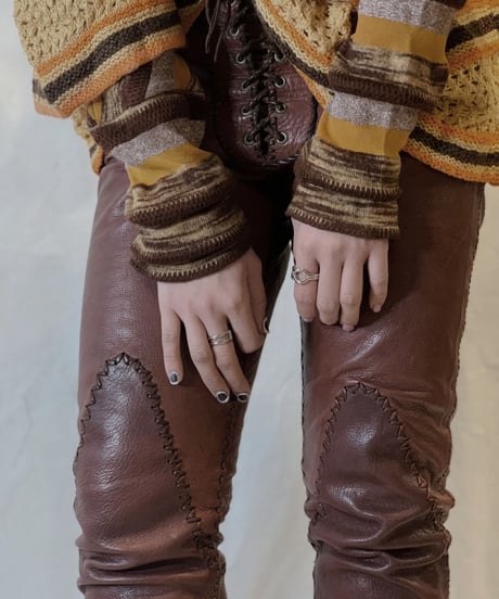 【USED】Vintage Leather Pants/210217-065