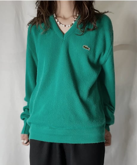 【USED】   LACOSTE Knit Top⑧/211126-024