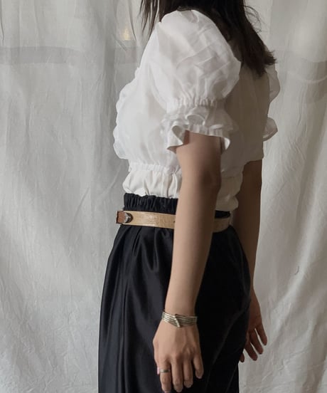 【USED】 See-through Tyrol Top /210604-011