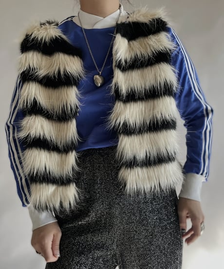 【USED】 MUSTARD SEED Fake Fur Vest / 240101-023
