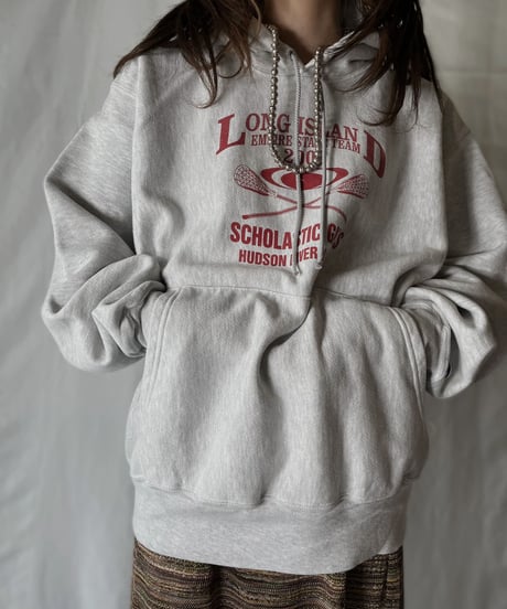【USED】  Champion Reverse Weave Hoodie Long Island/210902-019