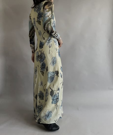 【USED】 Flower Pattern sleeveless One-piece / 230527-020