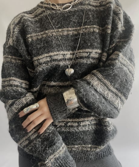 【USED】 Made in ITALY Wool Knit Top / 231028-005