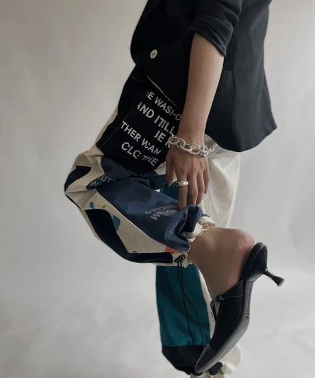 【RE;CIRCLE】 RE Eco-Friendly Bag Draw Cord Pants / 220825-025