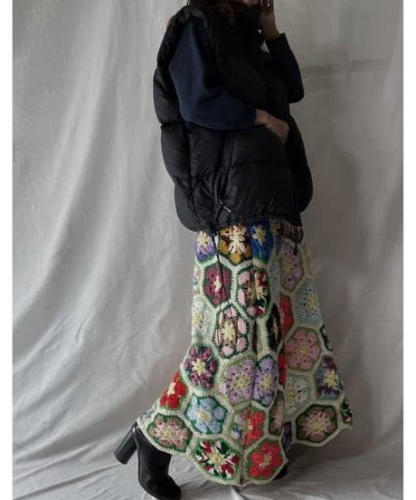 【RE;CIRCLE】 RE Granny Long Skirt⑧/211110-015