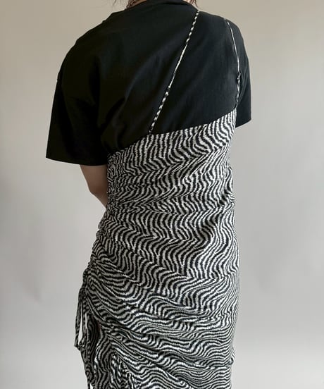 【USED】 Zebra Pattern Camisole Long One-Piece   /250412-031