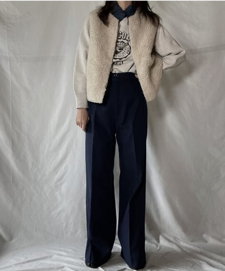 【USED】 Reversible Boa Vest - TALON Zip / 220120-049