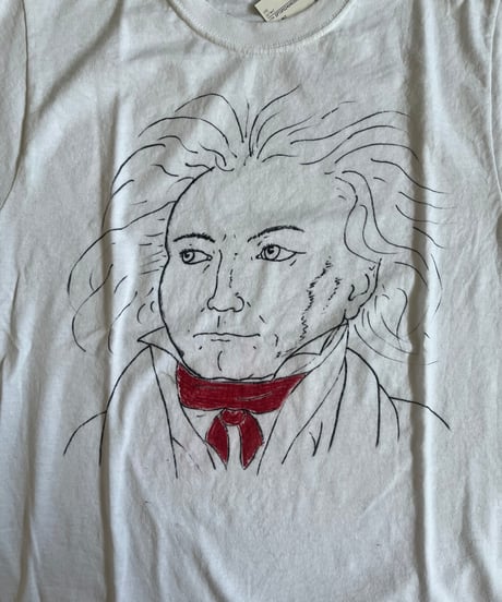 【USED】 Hand Paint Beethoven T-Shirt  /240608-005