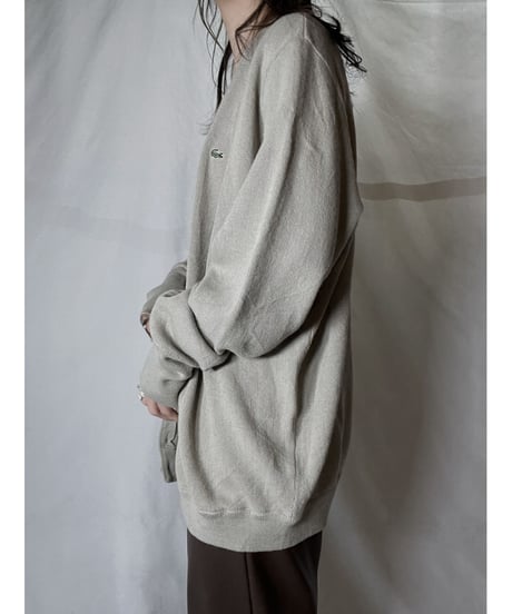 【USED】 LACOSTE Acrylic Knit Cardigan  ④ / 220111-004