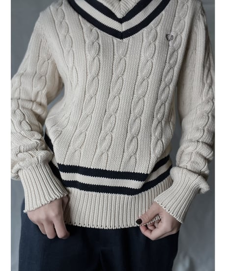 【USED】　FRED PERRY Cable Knit/220127-013