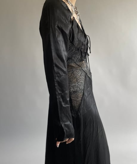 【USED】 Patterned L/S Long One-Piece /240914-034
