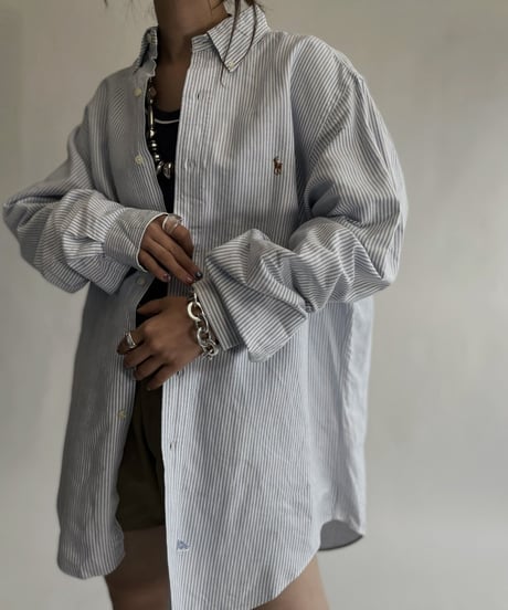 【USED】 Polo Ralph Lauren Striped Shirt / 220820-019