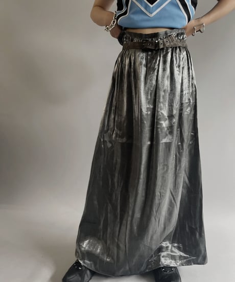【USED】  Rayon Poly Skirt / 230722-005