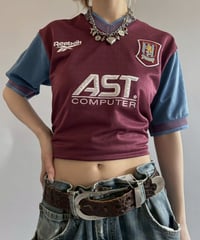 【USED】 97~98's Reebok Aston Villa Soccer Shirt / 260530-004