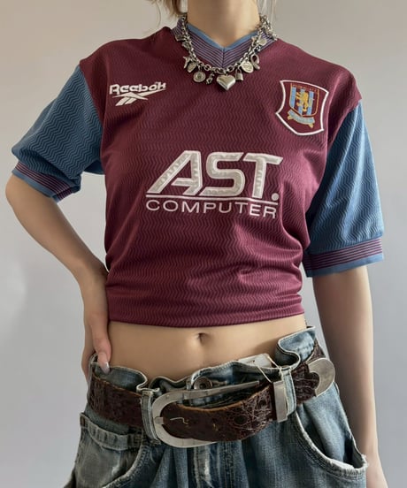 【USED】 97~98's Reebok Aston Villa Soccer Shirt / 260530-004