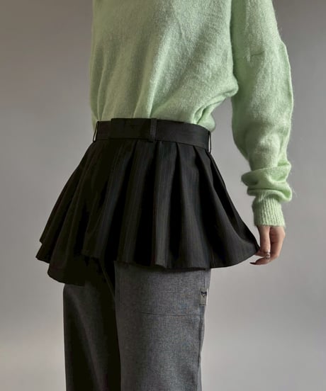 【RE;CIRCLE】 RE Suit Wrap Skirt Mini / 260129-004