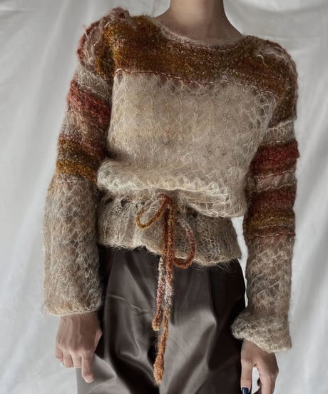 【USED】    Mohair Knit Top①/211216-002