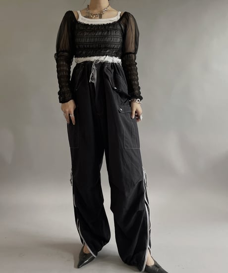 【USED】COLLUSION Sheer Top  /240511-018