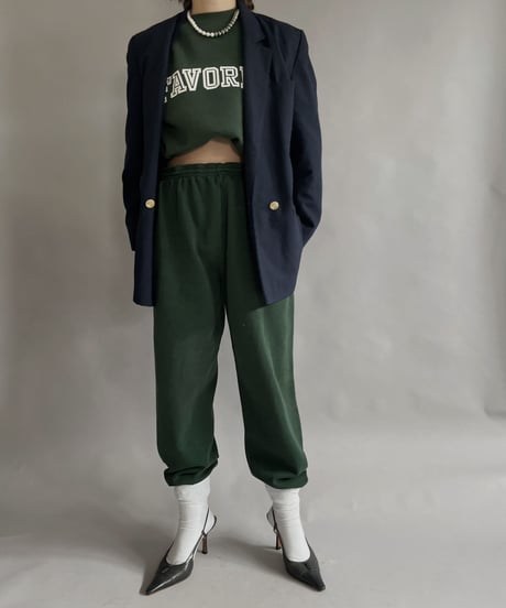 【USED】 Sweat Pants Green / 230128-014