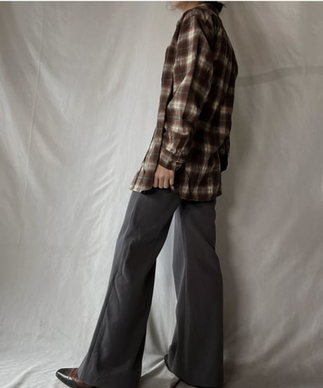 【USED】  Plaid Wool L/S Shirt ③/220127-026