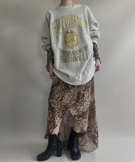【USED】 Made in USA L/S Leopard Patterned Camisole One-Piece/ 231021-005