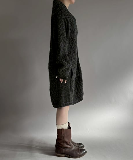 【USED】 Zip Design Long Knit Top / 260124-013