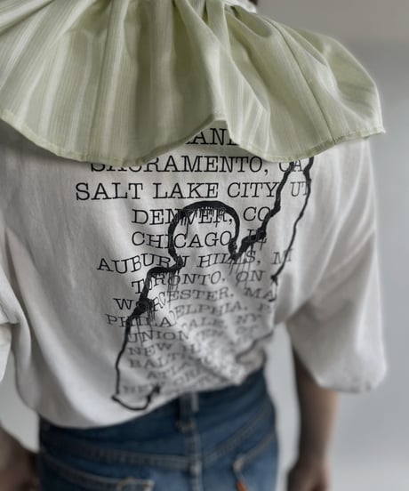【RE;CIRCLE】 RE Striped Shirt Detachable Collar + Bolero / 220609-012