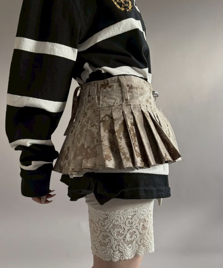 【RE;CIRCLE】 RE  Military Camouflage Wrap Skirt / 260226-009