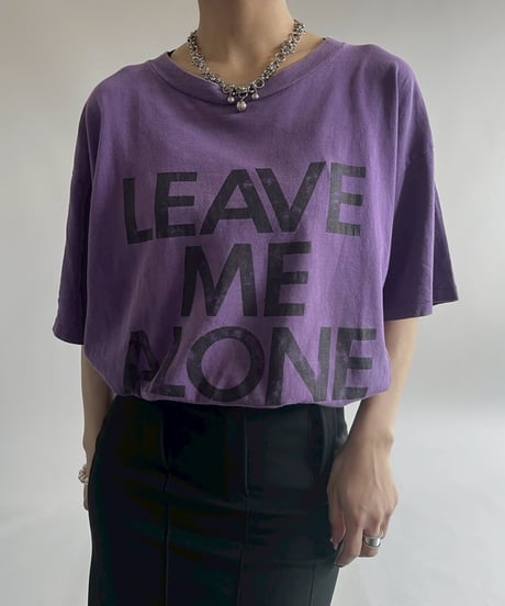 【USED】  90's TULTEX LEAVE ME ALONE T-Shirt/250510-014