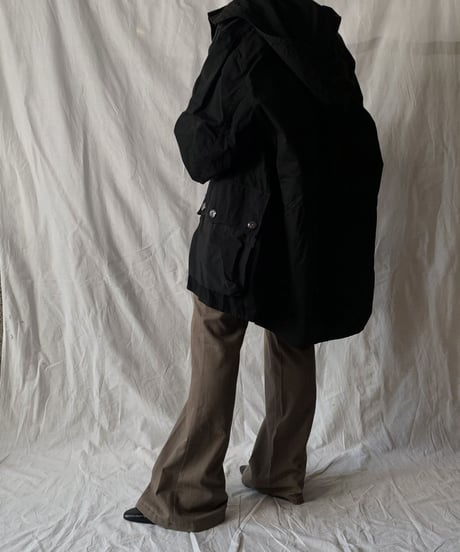 【USED】 Dyed Black Swedish Snow Hoodie /210310-013
