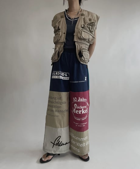 【RE;CIRCLE】 RE Eco-Friendly Bag Pants Navy Blue / 220804-013