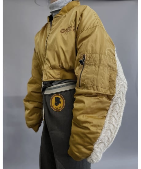 【RE;CIRCLE】 RE Short MA-1 Alan Docking Jacket Mustard Color / 221208-004
