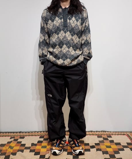 【USED】 Argyle Patterned Knit Top /240205-005