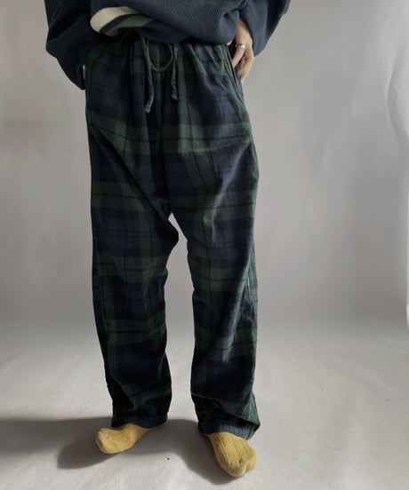 【USED】 POLO Ralph Lauren Sleepwear Cotton Checked Pants / 230114-002