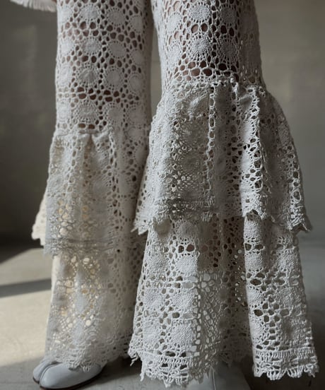 【RE;CIRCLE】 RE Crochet Tiered Pants③/20220317-008