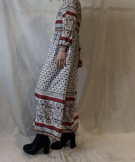 【USED】Poly Front Open Dress/210217-060