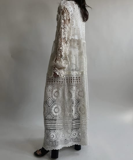 【RE;CIRCLE】 RE Crochet Lace One-piece / 220427-037