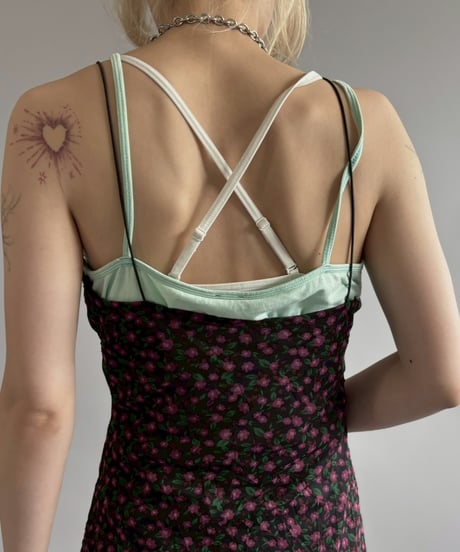 【USED】 Flower Pattern Camisole One-Piece / 260622-018
