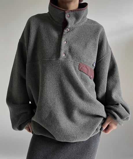 【USED】 Made in USA 80~90's Patagonia Synchilla Snap T /241228-029