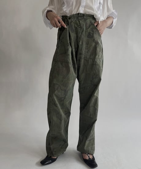 【USED】 Army Camouflage Pants / 220604-014