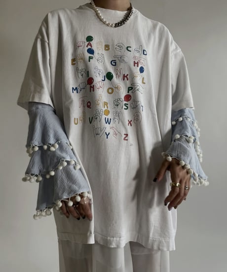 【USED】 Short Sleeves T-shirt “Alphabet “ / 220507-007