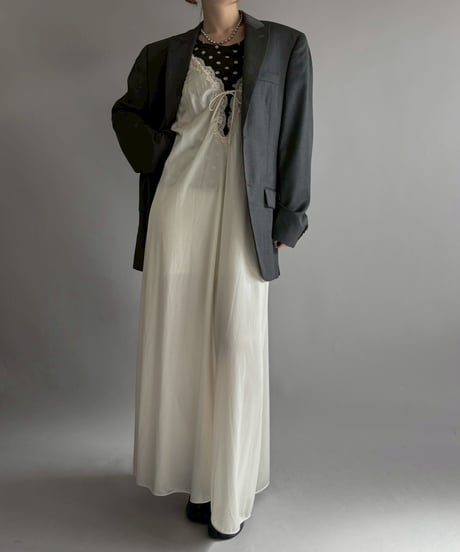 【USED】 Lingerie Long Camisole One-Piece /251129-005