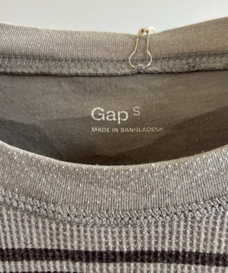 【USED】 GAP Border Pattern Thermal Top / 260613-004