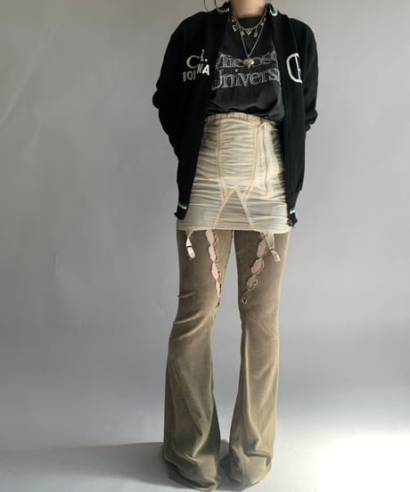 【USED】 C.R. BOLOGNA Zip Up Knit Top/241124-013