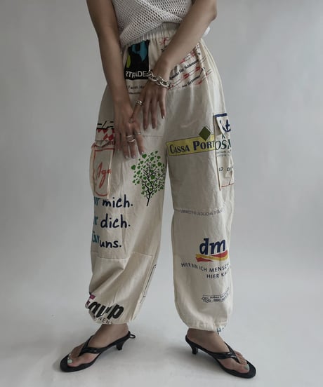 【RE;CIRCLE】 RE Eco-Friendly Bag Draw Cord Pants / 220804-020